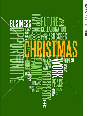 Abstract christmas card with season words 11297626