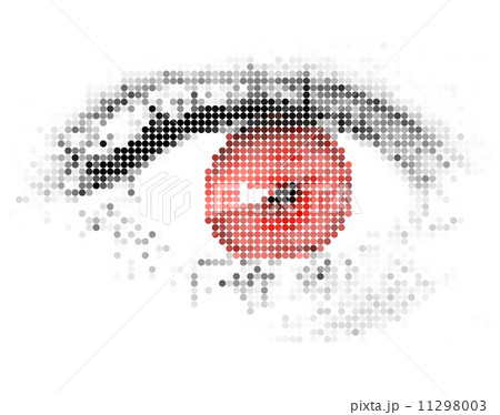 Abstract human - digital - red eye 11298003