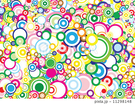 Vivid Circles Backgroundのイラスト素材 11298148 Pixta