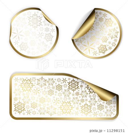 White Christmas labels and stickers White Christmas labels and stickers 11298151