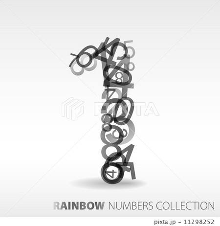 Number one made from various numbers 11298252