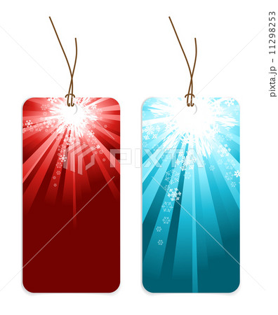 Christmas tags with snowflakes 11298253