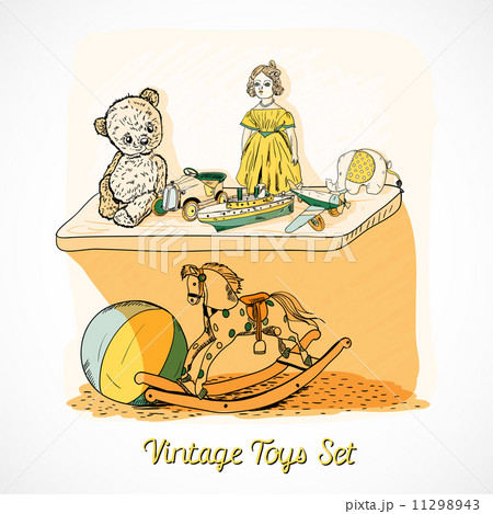 Toys sketch on shelf print Toys sketch on shelf print 11298943
