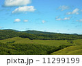 緑の牧場と青空 11299199