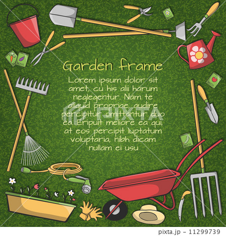 Garden tools frame 11299739