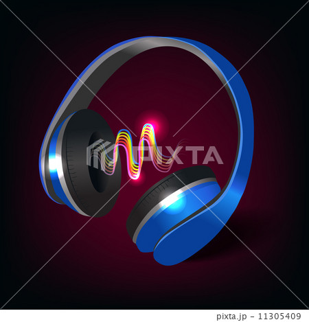 Headphones dark background Headphones dark background 11305409