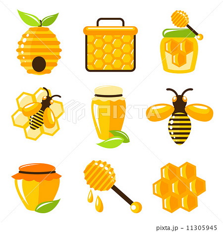 Honey icons set Honey icons set 11305945
