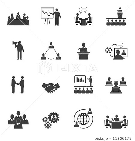 Meet People Online Iconsのイラスト素材 11306175 - PIXTA