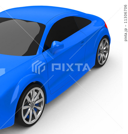 the blue car 11306706