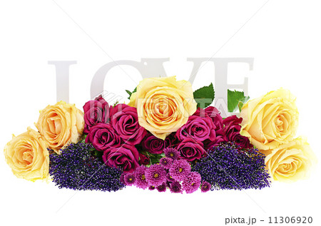 Colorful Flowers Bouquet Isolated on White Background Colorful Flowers Bouquet Isolated on White Background 11306920