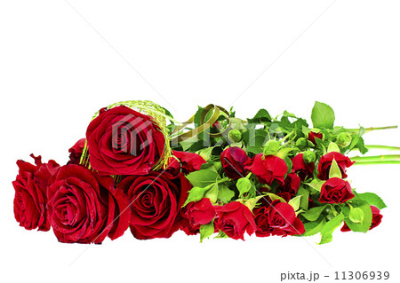 Colorful Flowers Bouquet Isolated on White Background 11306939