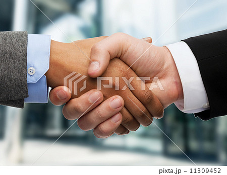 businessman and businesswoman shaking hands businessman and businesswoman shaking hands 11309452