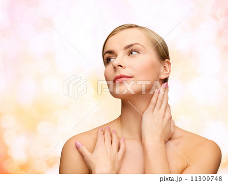face and hands of beautiful woman 11309748