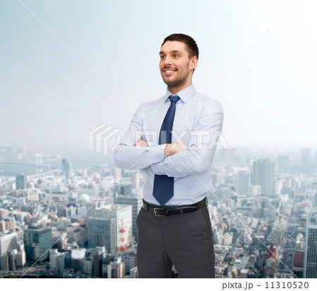 handsome businessman with crossed arms 11310520