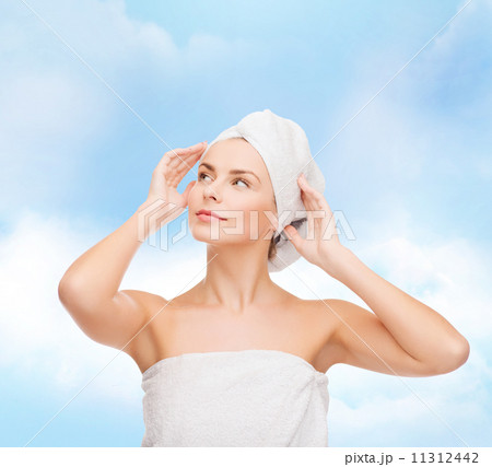 beautiful woman in towel 11312442