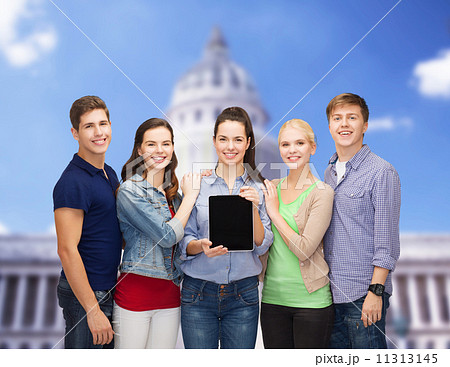 students showing blank tablet pc screen students showing blank tablet pc screen 11313145