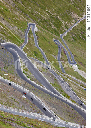 Hairpin turns, Stelvio pass 11313892