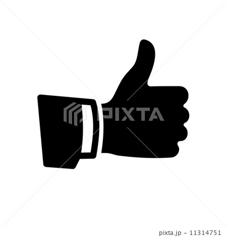 Vector Black Thumb Up Icon Vector Black Thumb Up Icon 11314751