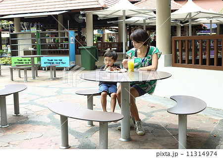 ホーカーセンターでの親子 ホーカーセンターでの親子 11314974