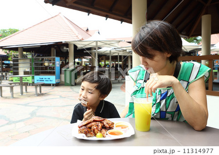 ホーカーセンターでの親子 ホーカーセンターでの親子 11314977