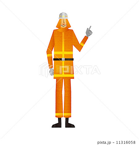 消防士 消防員 公務員 のイラスト素材