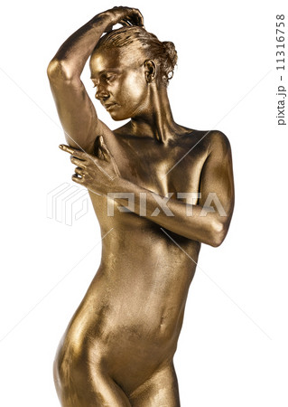 Golden statue of Valkyrie concept Golden statue of Valkyrie concept 11316758