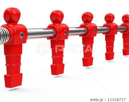 red table soccer figures 11318727