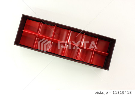 paper red  box package on white bacground 11319418