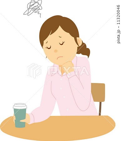 仕事に悩む若い女性社員 11320046