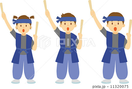 学芸会で踊る子供達 11320075