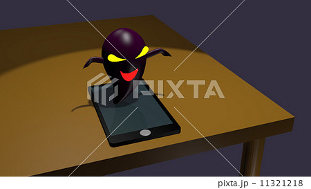 スマホトラブルのイラスト素材