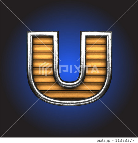 Yellow letter with metal 11323277