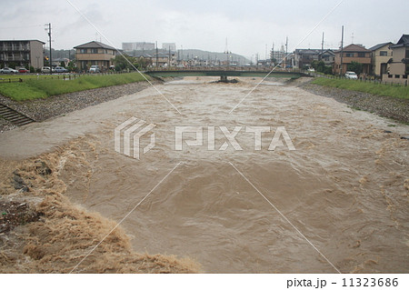 【2011.9.20 台風15号　春日井市内津川放水路】 11323686
