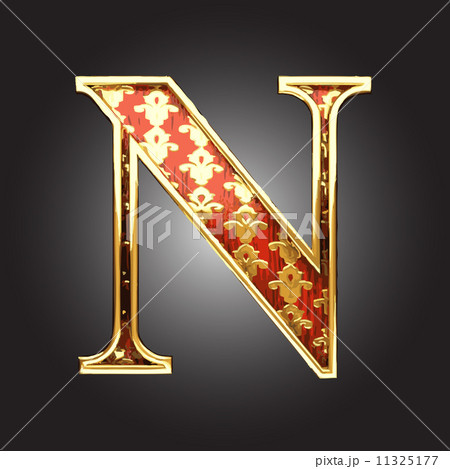 Vector golden figure with red wood Vector golden figure with red wood 11325177