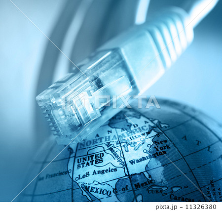 Ethernet cable and globe 11326380