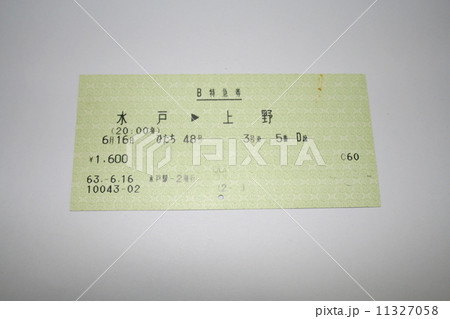 常磐線「ひたち」の特急券 11327058