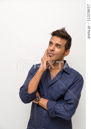 Asian man in thoughts Asian man in thoughts 11329657