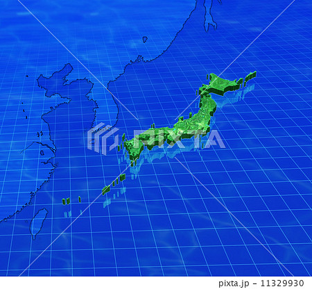 東アジア地図にある日本列島 東アジア地図にある日本列島 11329930