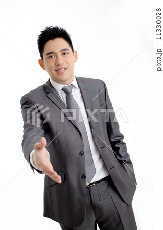 Businessman with Hand Out 11330028