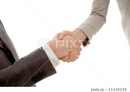 Businessman and Businesswoman Shaking Hands Businessman and Businesswoman Shaking Hands 11330230