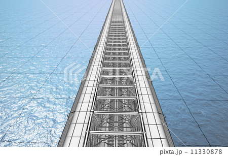 sketch bridge over the Ocean  11330878