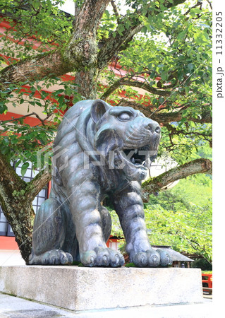 京都　鞍馬寺の狛虎 11332205