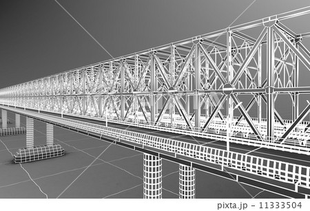 sketch bridge over the Ocean 11333504