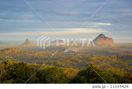 Fading light in the Glasshouse Mountains 11335426