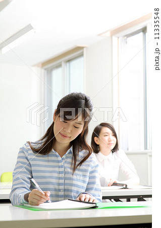 教室で勉強する女性二人 教室で勉強する女性二人 11335548