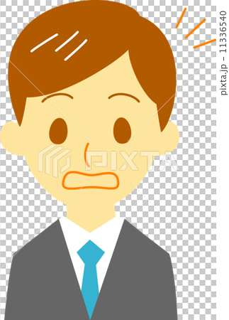 スーツの男性　驚いている 11336540