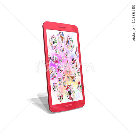 多くのホームページにアクセスするスマートフォン 11336589