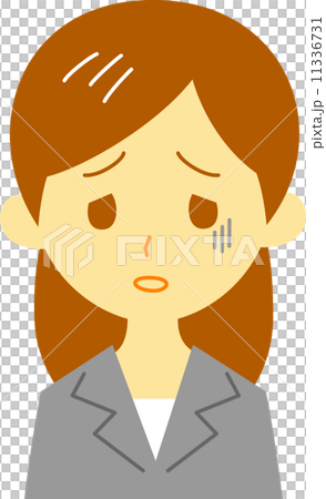 A woman with a suit looks bad 11336731