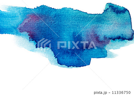 透明水彩 水彩 滲み のイラスト素材