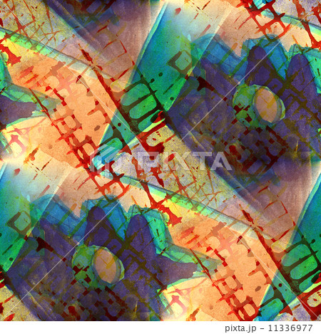 pattern design red, green, yellow seamless watercolor texture ba 11336977